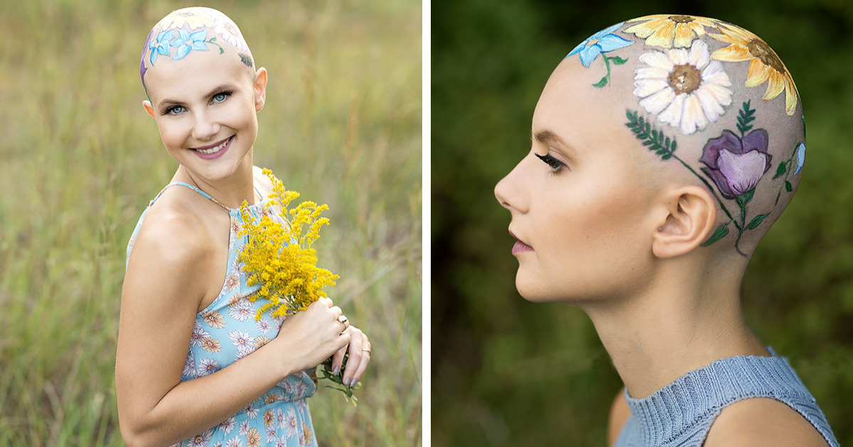 mom-helps-bald-daughter-paint-her-head-for-senior-year-portraits-and-the-result-was-stunning